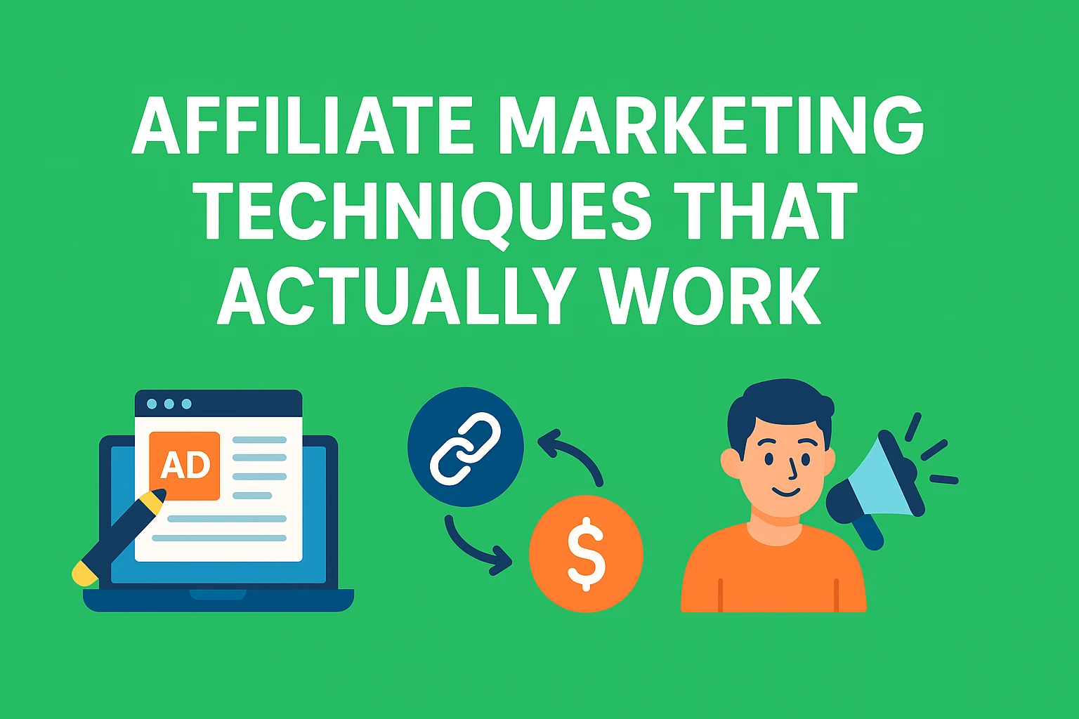 Affiliate Marketing Techniques That Actually Work in 2025 (And the Ones That Don’t) 1 Affiliate marketing techniques that include website content, linking, and promotion to generate income.