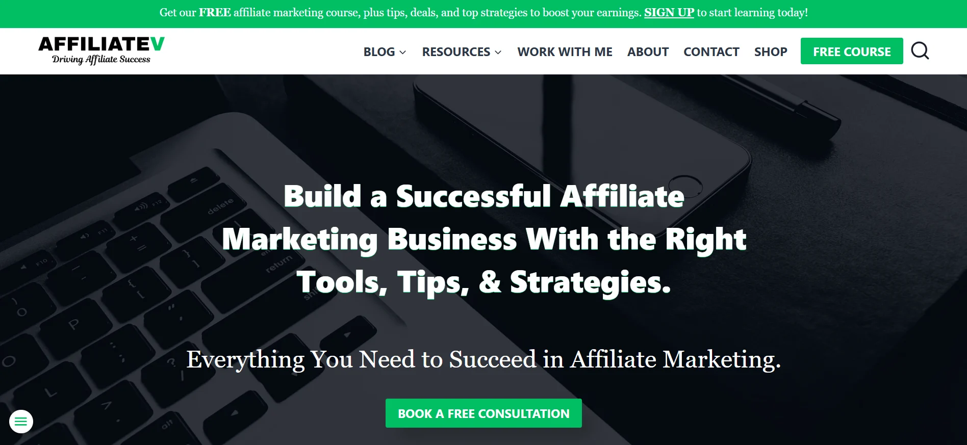 How To Start Affiliate Marketing in 2025: A Comprehensive Step-by-Step Tutorial Guide for Beginners 10 affiliatev.com home page 1