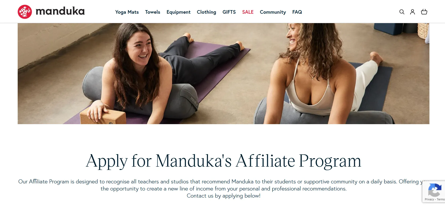 Manduka Affiliate Program