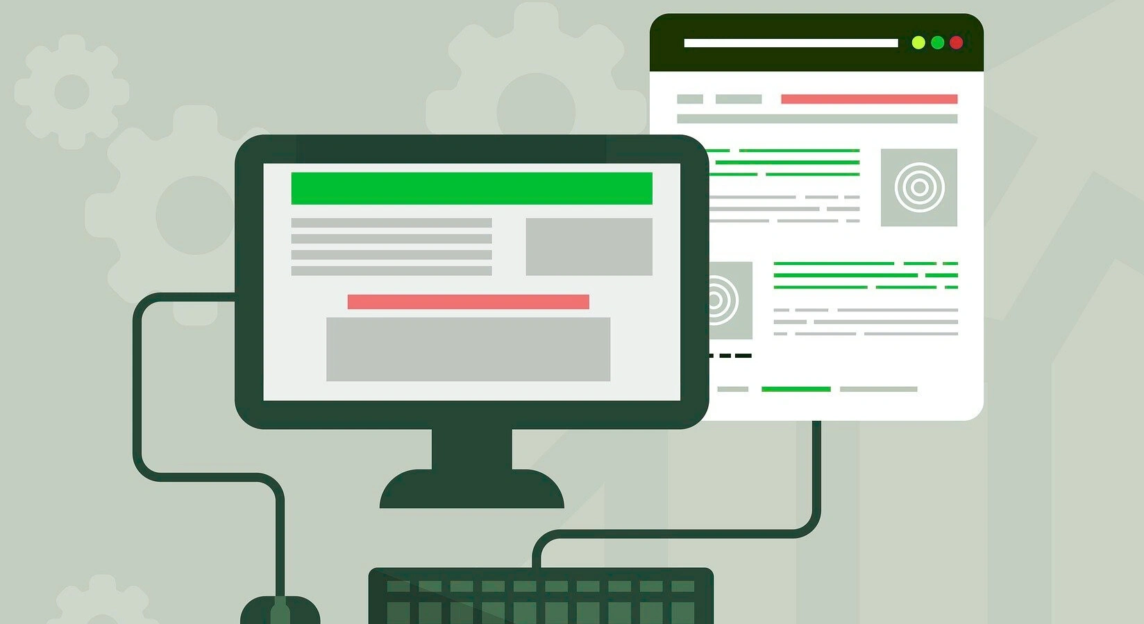 Infographic detailing the process of building a responsive website, highlighting key design principles for mobile compatibility.